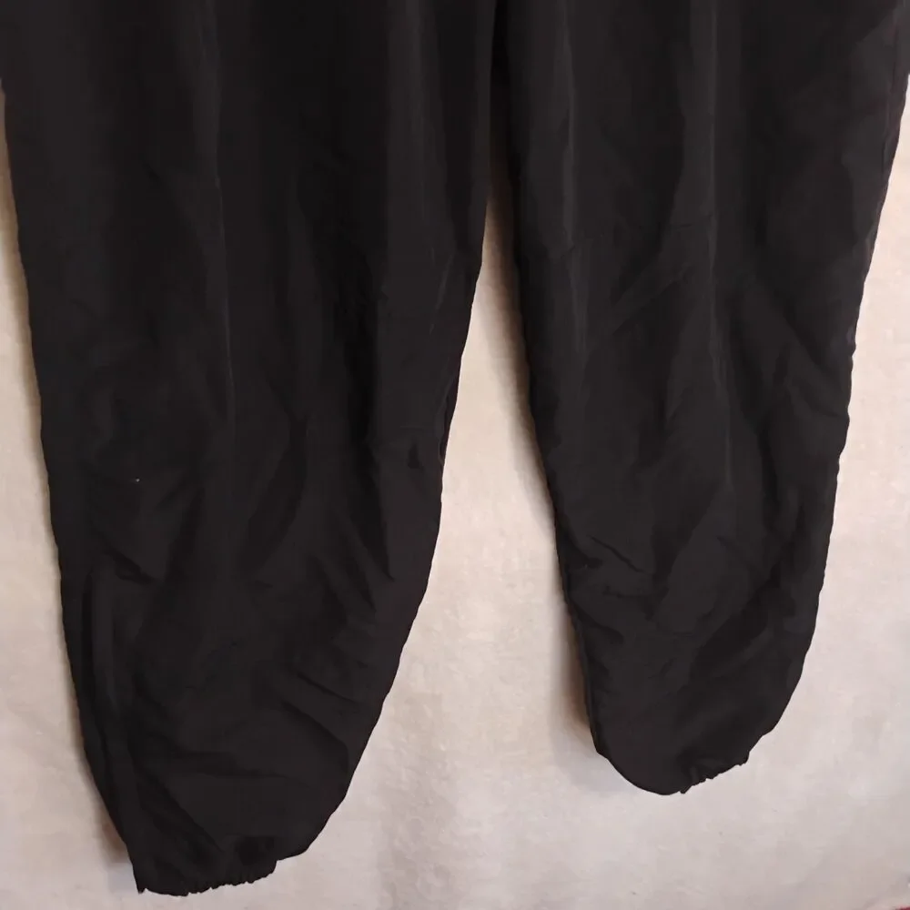 US Military IPFU Physical Fitness Training Wind Breaker Pants XL Black Nylon 90s